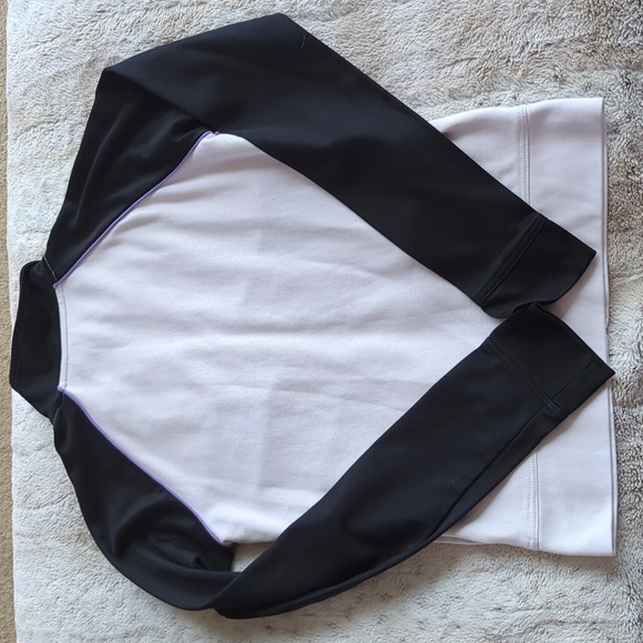 Billabong White Black Full Zipped Performance Long Sleeve Sweatshirt Size L - Picture 4 of 4